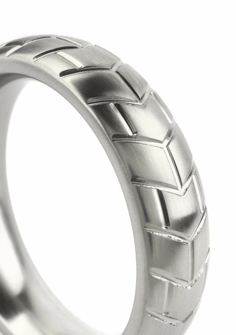 Mr. Steel MeGa Tire C-Ring Satin 55mm stalowy pierścień oponowy
