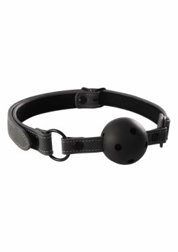 Renegade Ball Gag Classic - regulowany pasek, czarny, uniwersalny