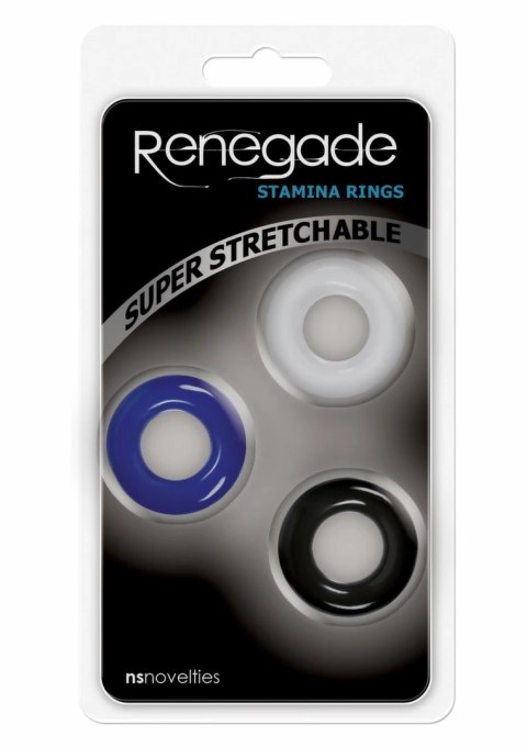 Renegade Stamina Rings zestaw elastycznych pierścieni TPE 3 sztuki