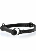 Sinful Bar Gag silikonowy z regulowanym paskiem czarny