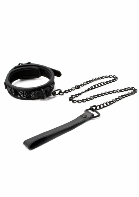 Sinful Collar 1 inch - regulowany kołnierz z neoprenu i smyczą