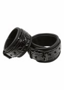 Sportsheets Wrist Cuffs regulowane mankiety na nadgarstki czarne