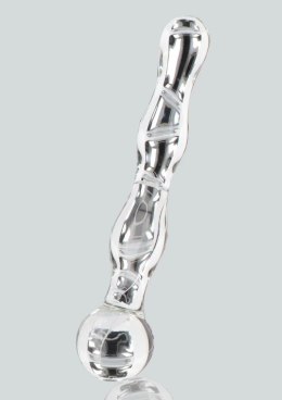 TOYJOY GLASS WORXX Sparkle Wand szklana rożdżka falista 20 cm