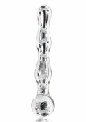 TOYJOY GLASS WORXX Sparkle Wand szklana rożdżka falista 20 cm