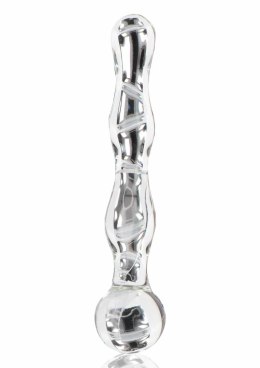 TOYJOY GLASS WORXX Sparkle Wand szklana rożdżka falista 20 cm