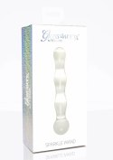 TOYJOY GLASS WORXX Sparkle Wand szklana rożdżka falista 20 cm