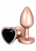 ToyJoy HAPPINESS Time To Shine aluminiowy plug z kryształem serce S srebrny