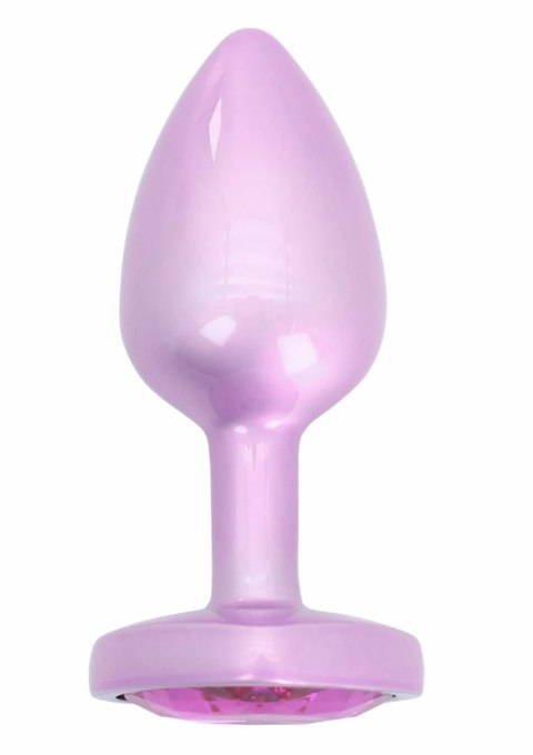 ToyJoy HAPPINESS Time To Shine aluminiowy plug z kryształkiem serce Srebrny