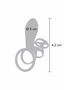 ToyJoy Halo Halo C-Ring Sleeve silikonowy pierścień wibrujący z wypustkami