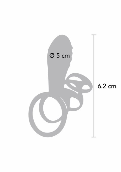 ToyJoy Halo Halo C-Ring Sleeve silikonowy pierścień wibrujący z wypustkami