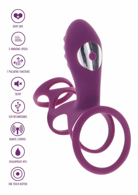 ToyJoy Halo Halo C-Ring Sleeve silikonowy pierścień wibrujący z wypustkami