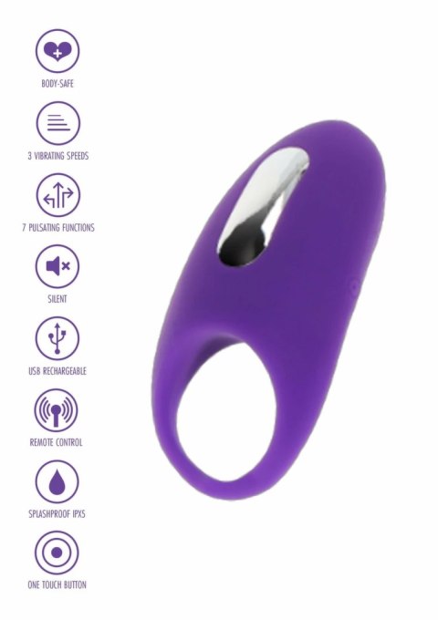 ToyJoy Tease & Arouse C-Ring silikonowy pierścień wibrujący z wypustkami
