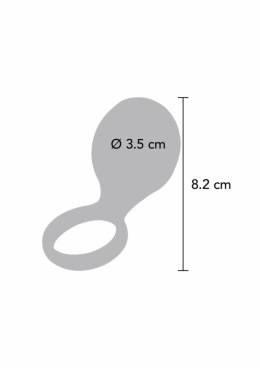 ToyJoy Tickle Brush C-Ring silikonowy pierścień wibrujący z wypustkami