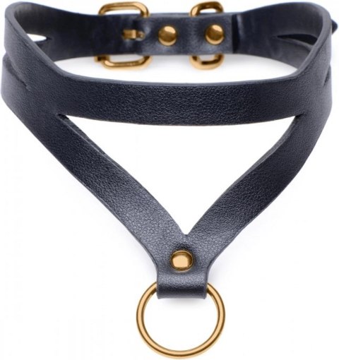 XR Brands Bondage Baddie - regulowana obroża z pierścieniem O-ring XR Brands Bondage Baddie - regulowana obroża z pierścieniem O-ring