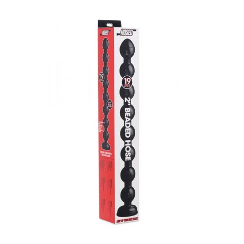 XR Brands Master Series Spiralne koraliki stopniowane 48 cm czarne XR Brands Master Series Spiralne koraliki stopniowane 48 cm czarne