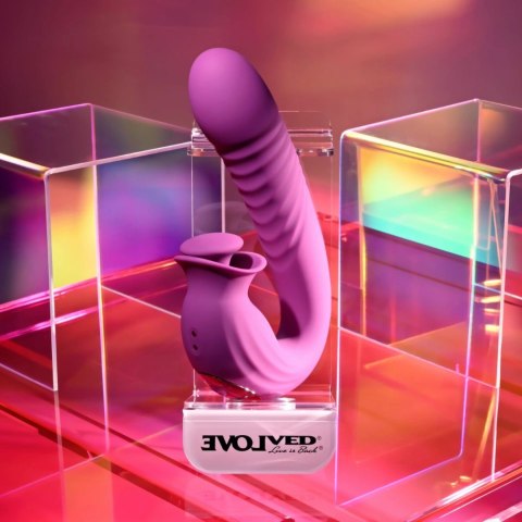 Evolved Deep Ecstasy Rabbit Vibrator Magenta - wielofunkcyjny model IPX6