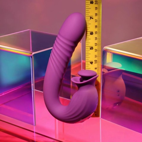 Evolved Deep Ecstasy Rabbit Vibrator Magenta - wielofunkcyjny model IPX6