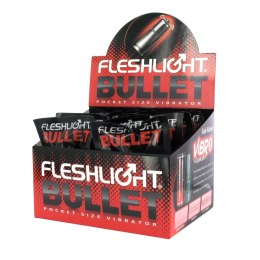 Fleshlight Bullet - wibrujący miniaturowy system impulsowy, srebrny