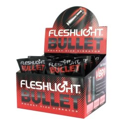 Fleshlight Bullet - wibrujący miniaturowy system impulsowy, srebrny