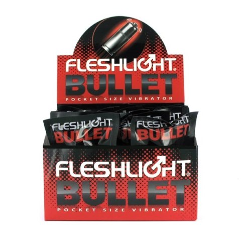 Fleshlight Bullet - wibrujący miniaturowy system impulsowy, srebrny