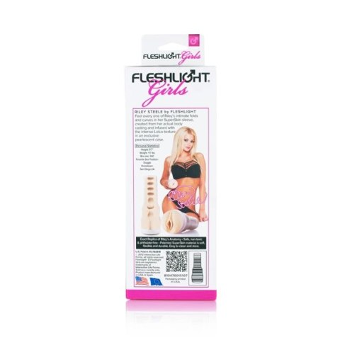 Fleshlight Girls Riley Steele Lotus - system SuperSkin, anatomiczny wkład