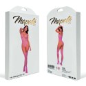Mapale Heart Fishnet Bodystocking Bubbelgum Pink z motywem serca One Size