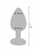 TOYJOY Diamond Booty Jewel Small silikonowy z kryształkiem czarny