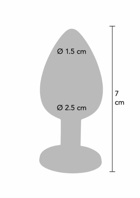 TOYJOY Diamond Booty Jewel Small silikonowy z kryształkiem czarny