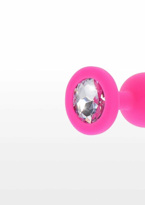 TOYJOY Diamond Booty Jewel Small silikonowy z kryształkiem czarny