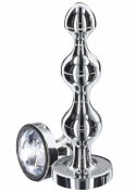TOYJOY Diamond Star Beads Large metalowy plug z kryształem 3-kulkowy