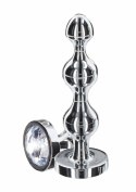 TOYJOY Diamond Star Beads Small aluminiowy korek z kryształem srebrny