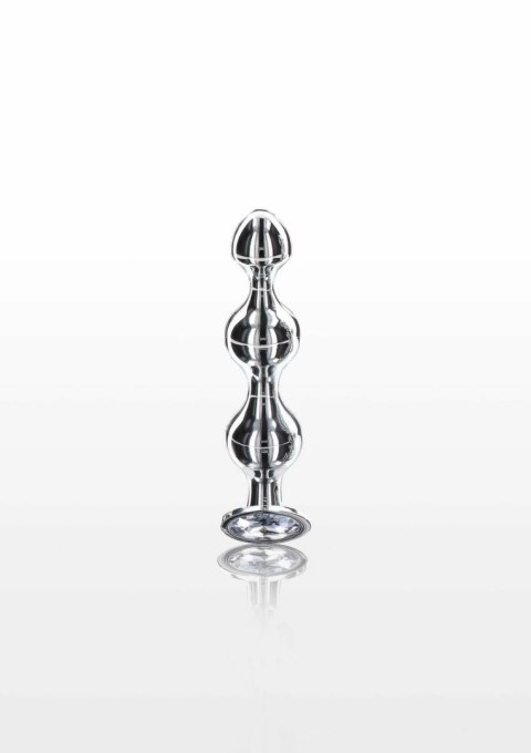 TOYJOY Diamond Star Beads Small aluminiowy korek z kryształem srebrny