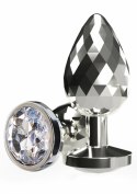 TOYJOY Disco Diamond Plug Large aluminiowy z kryształem 8,5 cm