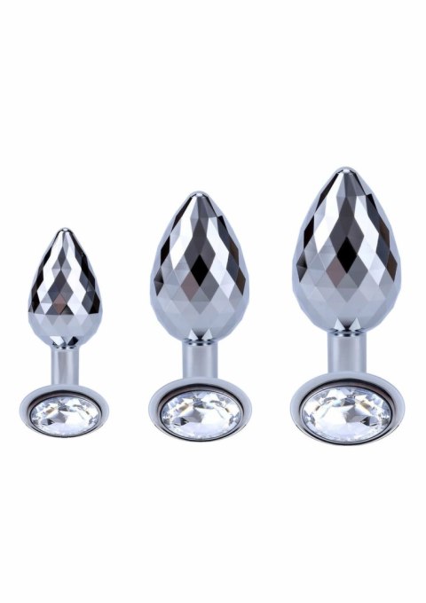 TOYJOY Disco Diamond Plug Large aluminiowy z kryształem 8,5 cm