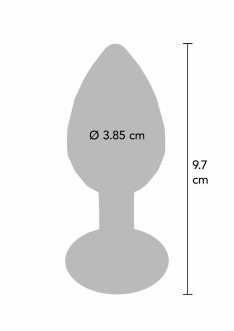 TOYJOY Disco Diamond Plug Large aluminiowy z kryształem 8,5 cm