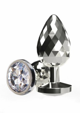 TOYJOY Disco Diamond Plug Medium aluminiowy z kryształem 8713221836311