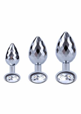 TOYJOY Disco Diamond Plug Small aluminiowy z kryształem, rozmiar S