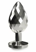 TOYJOY Disco Diamond Plug Small aluminiowy z kryształem, rozmiar S