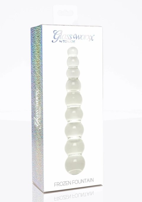 TOYJOY GLASS WORXX Dual-Use Frozen Fountain szkło artystyczne 18 cm