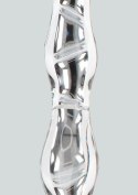 TOYJOY GLASS WORXX Sparkle Wand szklana rożdżka falista 20 cm