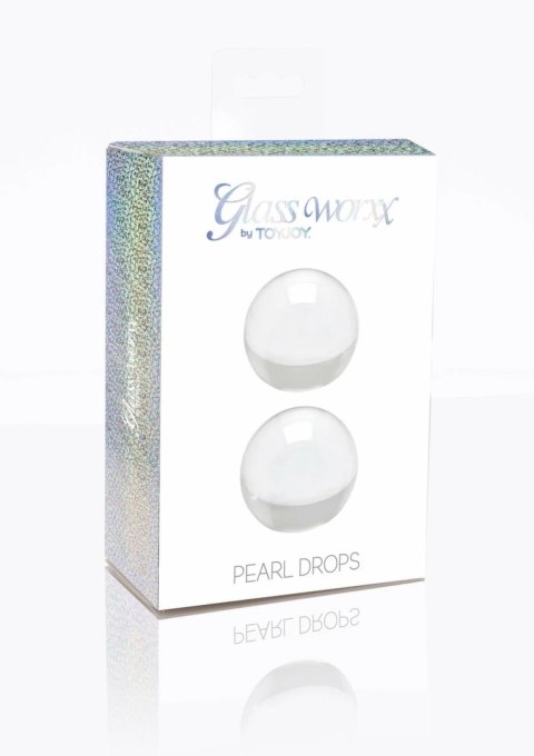 TOYJOY GLASS WORXX Weighted Kegel Drops - szklane kulki treningowe