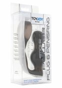 TOYJOY Power Plug & Penisring - elastyczny zestaw intymny TPE, wodoodporny