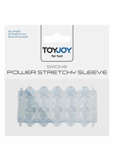 TOYJOY Power Stretchy Sleeve elastyczna nakładka TPE przezroczysta