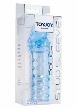 TOYJOY Power Stud Sleeve transparentny rękaw intymny TPE uniwersalny