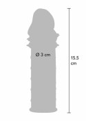 TOYJOY Power Stud Sleeve transparentny rękaw intymny TPE uniwersalny