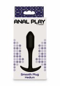 ToyJoy Smooth Analplug Medium silikonowy anatomiczny 10,9 cm