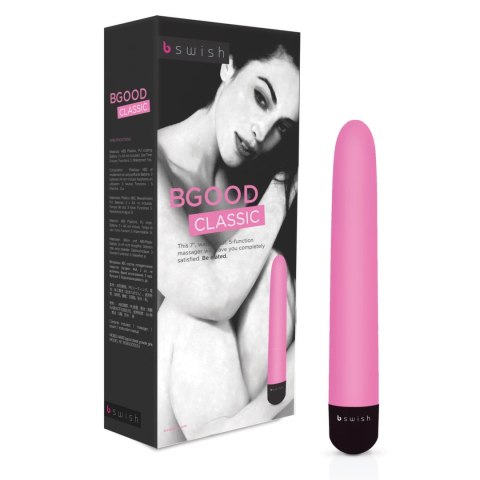 B Swish bGood Wibrator klasyczny 18 cm wodoodporny ABS multi-speed