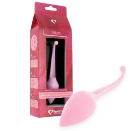 FeelzToys Eilium Pink - silikonowa wibrująca kulka treningowa 14,5 cm