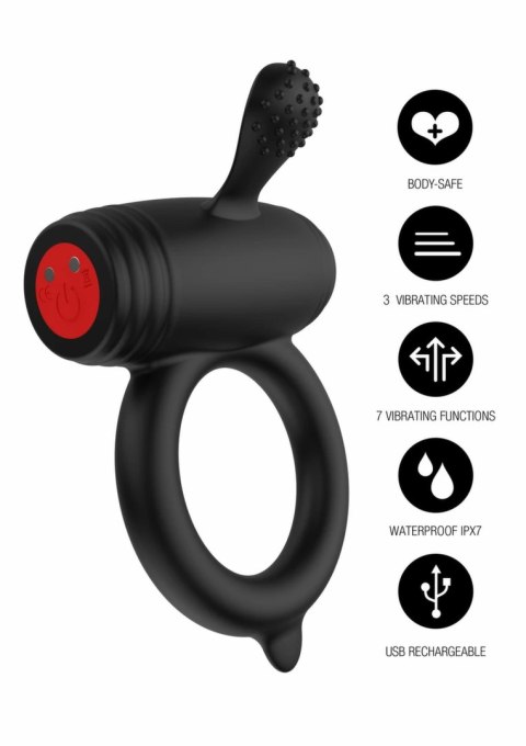 Hidden Desire Excellence Power Pro C-Ring silikonowy pierścień wibrujący EXTREME