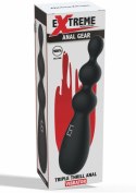 Hidden Desire Extreme Triple Thrill Anal Vibrator silikonowy 3-kulkowy czarny